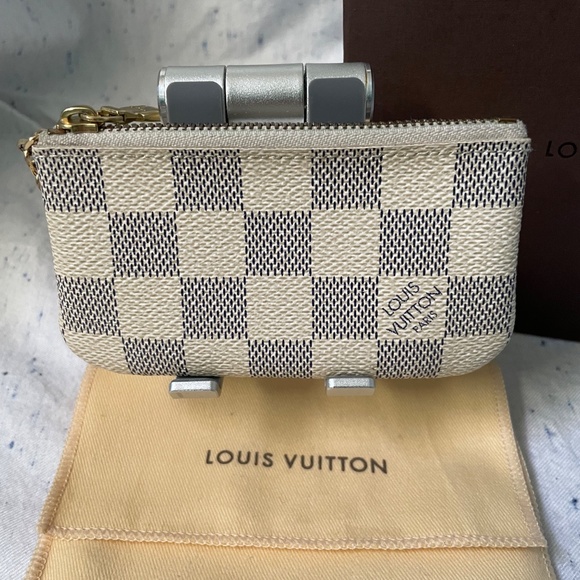 Louis Vuitton Damier Azur Pochette Cles Key Holder - Picture 2 of 7